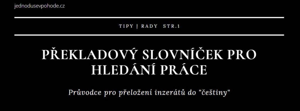 Překladový slovníček titulka