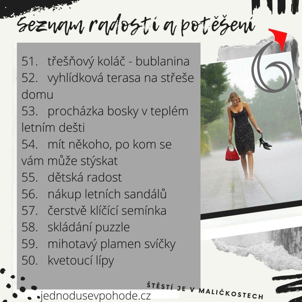 seznam radostí a potěšení 6