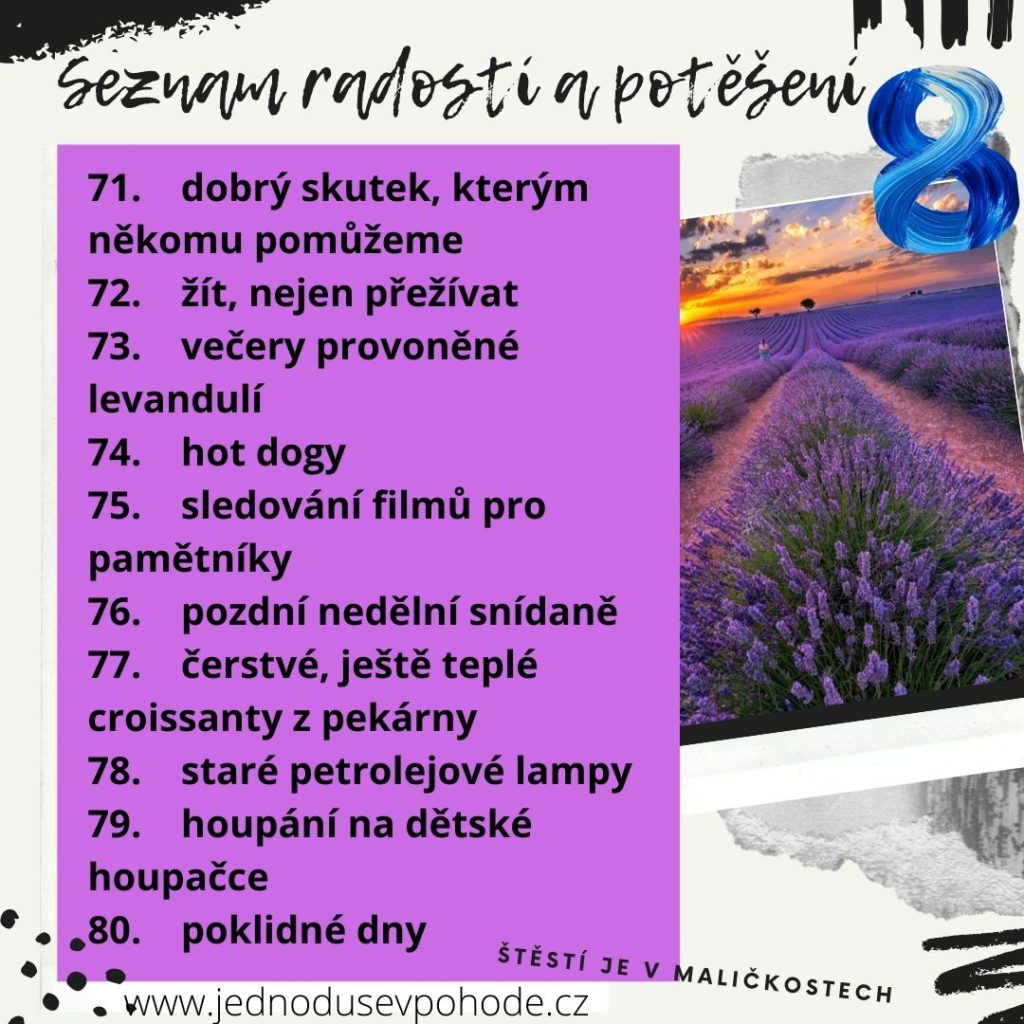 seznam radostí a potěšení 8
