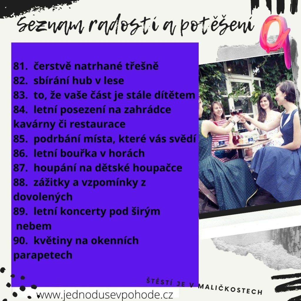 seznam radosti a potěšení 9