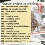 Seznam radostí a potěšení 12 - Vánoční speciál