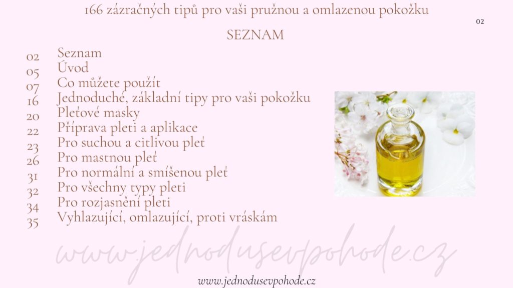 166 zázračných tipů obsah 1