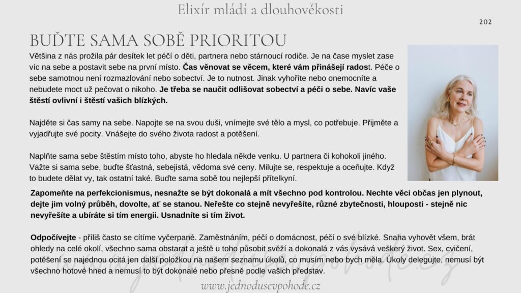 Elixír mládí a dlouhověkosti