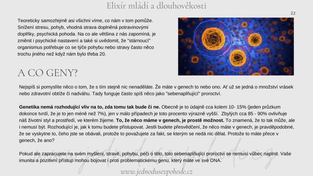 Elixír mládí a dlouhověkosti