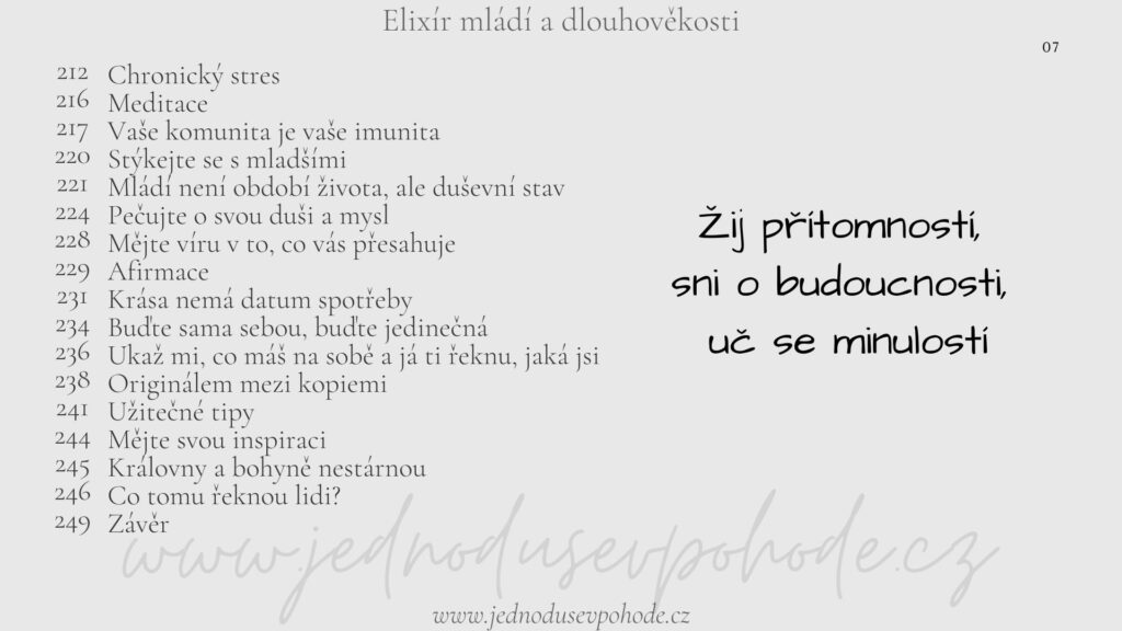 Elixír mládí a dlouhověkosti